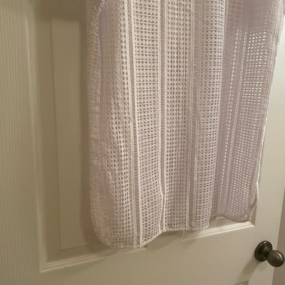 MIKOH White Ko Samui Crocheted Lace Short Sleeve Cover Up - Picture 11 of 12